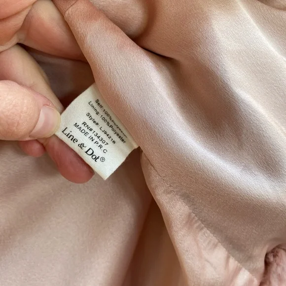 Women’s Pink Faux Fur Jacket - Line & Dot - Size Small - Picture 6 of 6